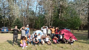 estudiantes participaron de un campamento en guayamba