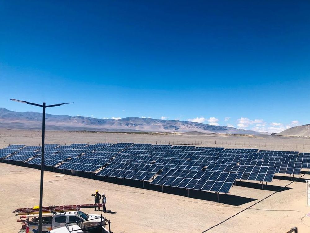 Inversión. Parque solar en El Peñón, Antofagasta de la Sierra.&nbsp;&nbsp;