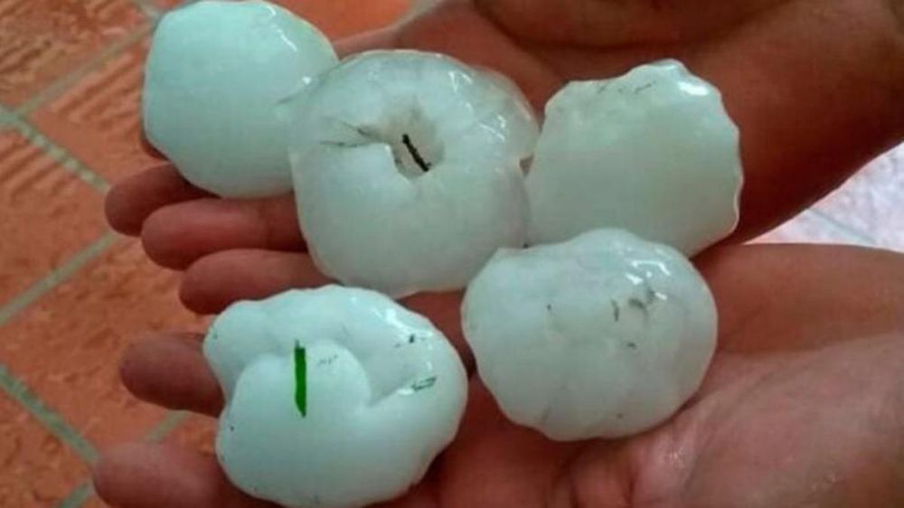 Granizo en Córdoba.&nbsp;