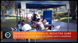 Vencen plazos para el registro SUBE