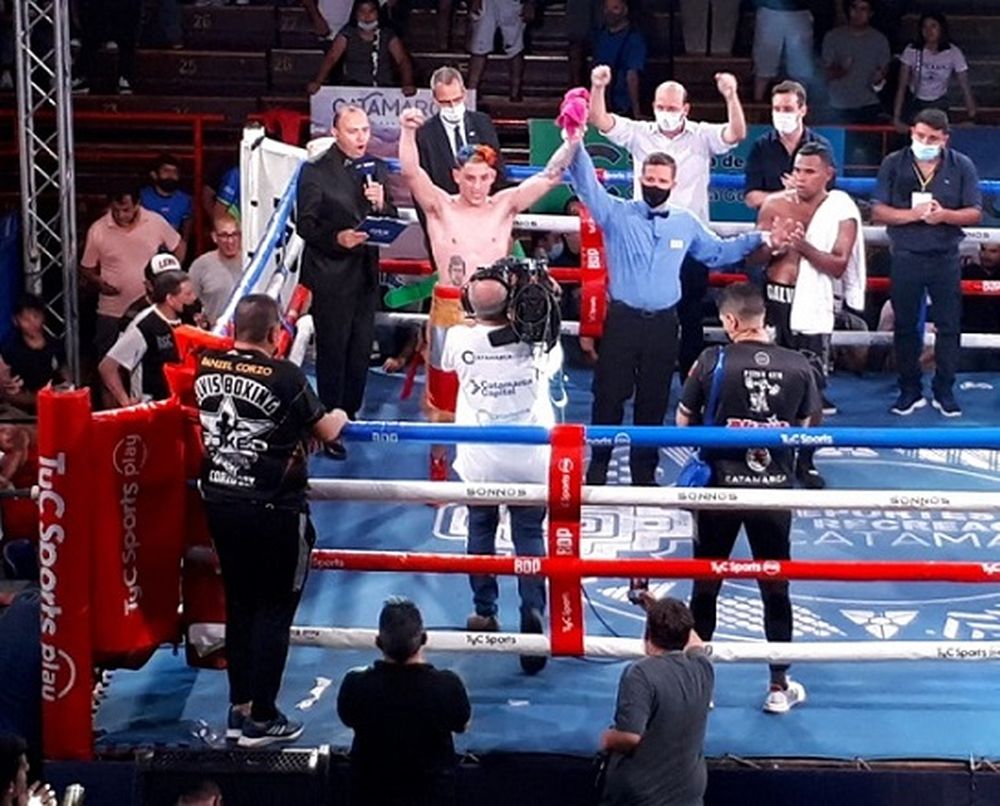 Pablo Corzo y un gran triunfo. Crédito: Boxeo de Catamarca.&nbsp;