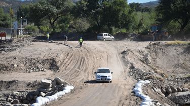 La obra del puente para el Camino de la Virgen está en marcha.&nbsp;