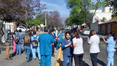 protesta en el hospital san juan bautista