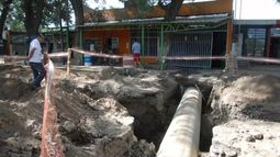 Cloacas para Valle Viejo. El destino de la obra parece ser siempre el mismo: la paralización.