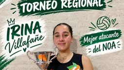 Irina Villafañe, campeona Regional y doble premio