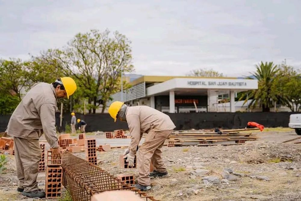 Hospital. La obra donde será emergencias, avanza rápidamente.