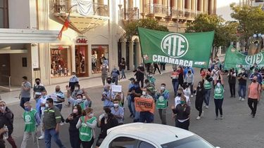La intersindical marchó en contra de la reforma del Estado