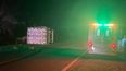 el vuelco de un camion dejo sin luz a varias localidades de santa rosa