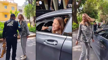 la presidenta de mexico repudio insultos racistas de una argentina contra un agente de transito
