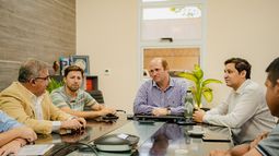 El gobernador Raúl Jalil junto a intendente de Tinogasta, Ernesto Andrada