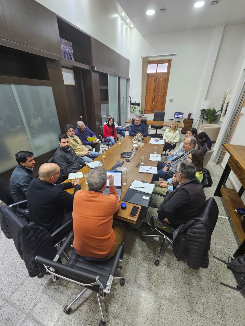 Eduardo Niederle con representantes de las Naciones Unidas