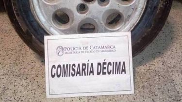 Recuperan una rueda de auxilio