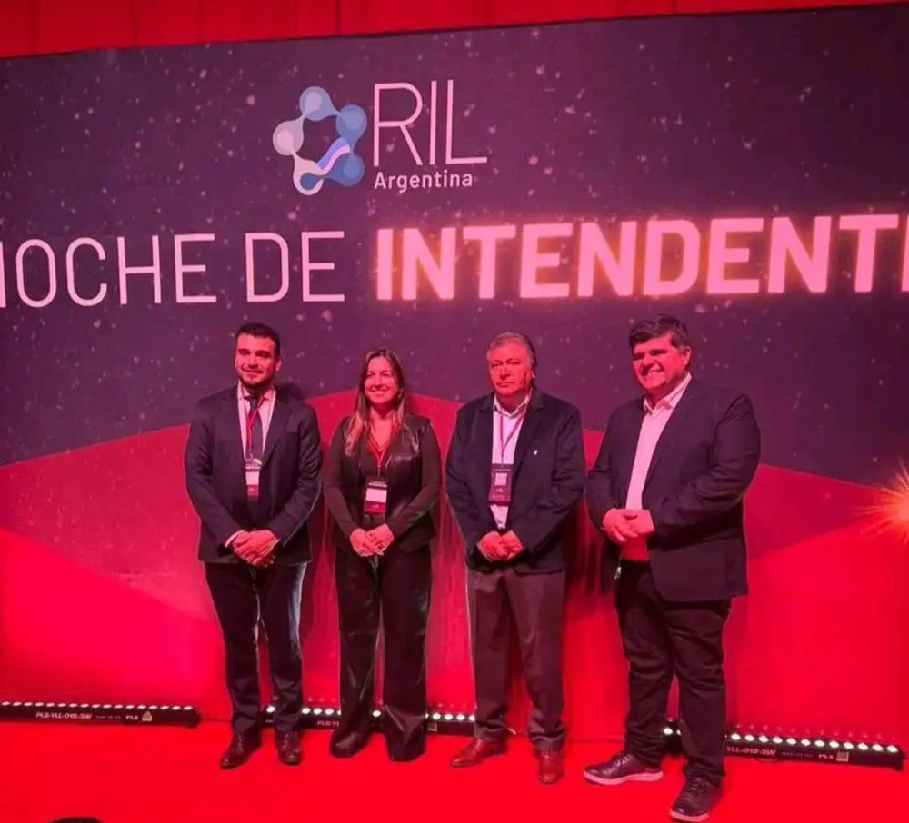 En Rosario. El intendente de Huillapima, Omar Soria, durante su participación en La Noche de los Intendentes.