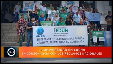 Reclamo salarial de los trabajadores de la UNCa
