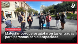 Fiesta del Poncho: malestar porque se agotaron las entradas para personas con discapacidad