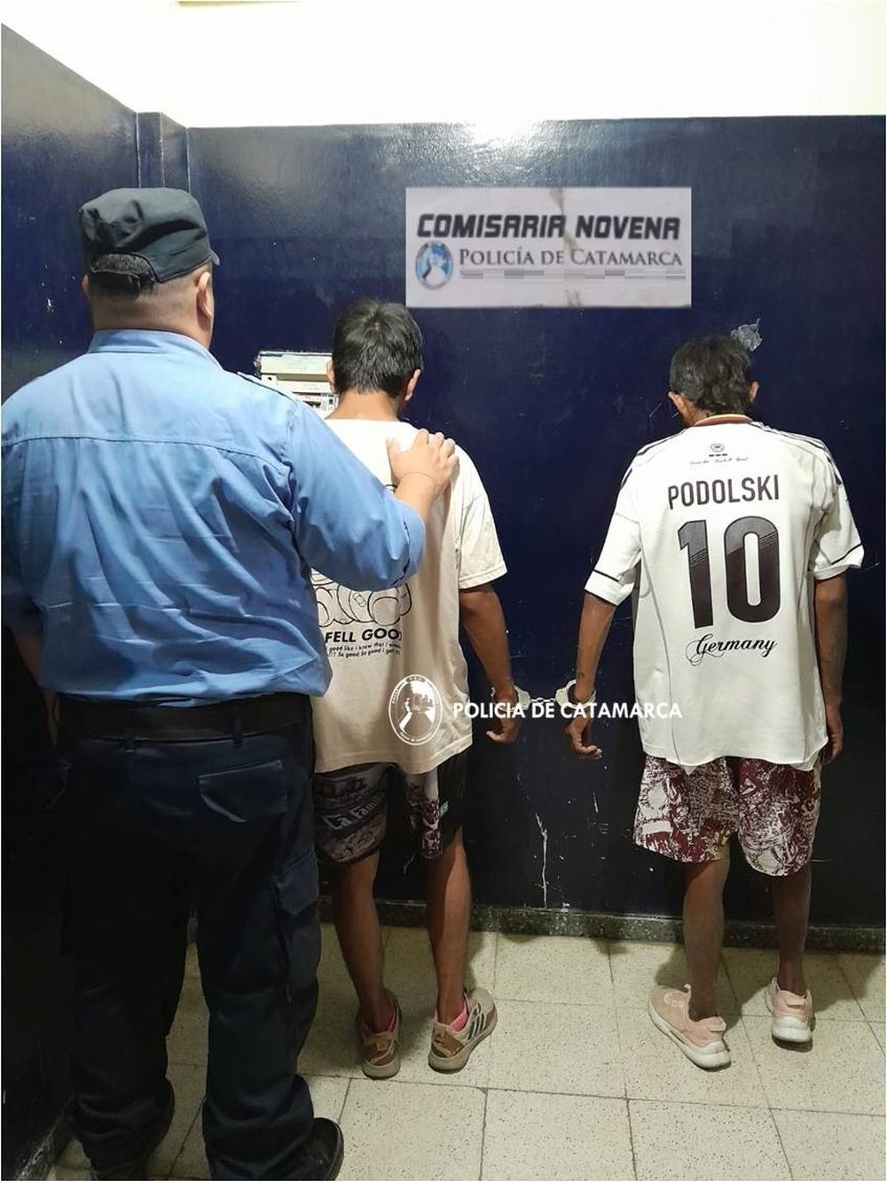 Sospechosos. Fueron atrapados tras una persecución.