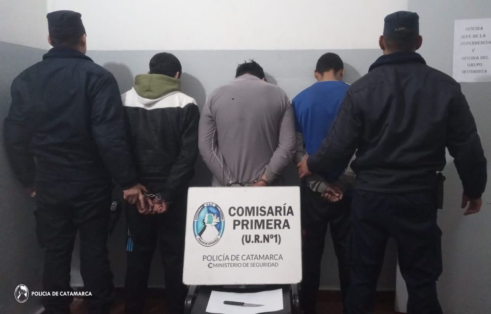 Violentos. Los tres quedaron alojados en la Comisaría Primera.