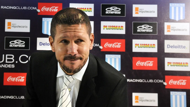 el cholo simeone se mostro feliz por la conquista de racing en la copa sudamericana