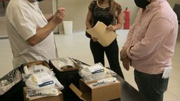 Donación al hospital Malbrán