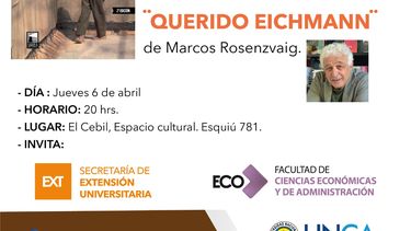 De Marcos Rosenzvaig. Presentan libro Querido Eichmann
