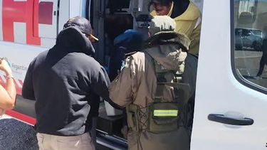 Tinogasta. Asistieron a una ciclista rusa que se accidentó en Ruta 60