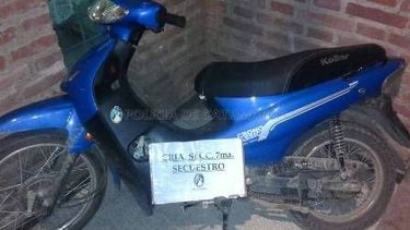 Conducía una moto que tenía pedido de secuestro