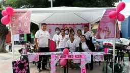 Estudiantes de Enfermería de Hualfín realizaron una jornada de prevención del cáncer de mama