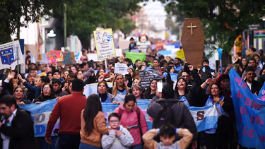 Fotografía de las movilizaciones docentes realizadas el año pasado.&nbsp;