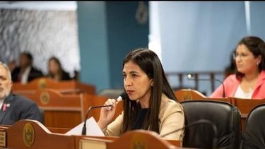 La senadora Virgina del Arco apoya la fórmula de Raúl Jalil y Rubén Dusso.&nbsp;
