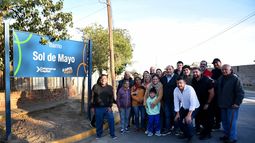 Sol de Mayo y 40 viviendas Norte ya cuentan con todos los servicios