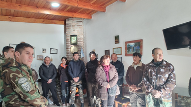 el jefe de policia participo de la tercera peregrinacion mariana al nevado de aconquija