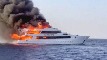 ncendio de un yate en Egipto