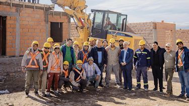 jalil superviso la reactivacion de la obra de viviendas en el loteo fernandez