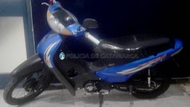 Conductor quiso evitar un control vehicular la moto tenía pedido de secuestro