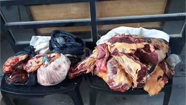 Secuestraron más de 100 kilos de carne