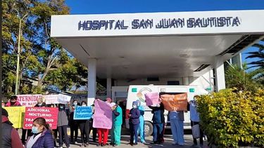 Unidos. Enfermeros del Hospital de Niños, Maternidad y el San Juan.&nbsp;