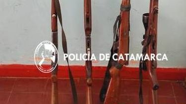 Policías secuestraron armas de fuego en Chumbicha