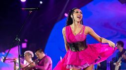 La Delio Valdez en la Fiesta del Poncho.&nbsp;