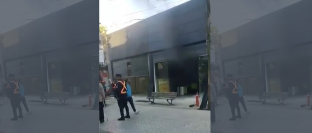 Incendio en Peatonal Rivadavia.&nbsp;