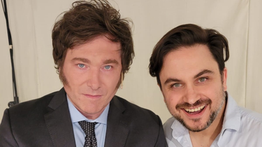 Ramiro Marra junto a Javier Milei