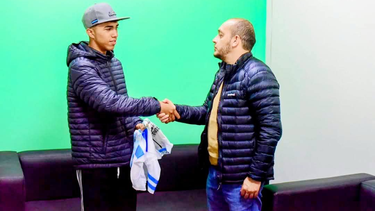 Guillermo Perna recibió a Sebastián Coronel, Campeón Argentino de Ruta Junior