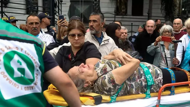 confirman el procesamiento del policia que golpeo a una jubilada en una marcha frente al congreso