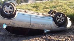 Vuelco en el sur de la Capital
