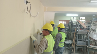 finalizaron las obras en la escuela de amanao