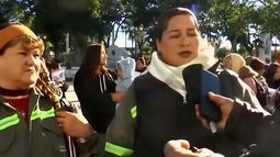 Protesta frente al Palacio Municipal: reclamo por estabilidad laboral Protesta frente al Palacio Municipal: reclamo por estabilidad laboral