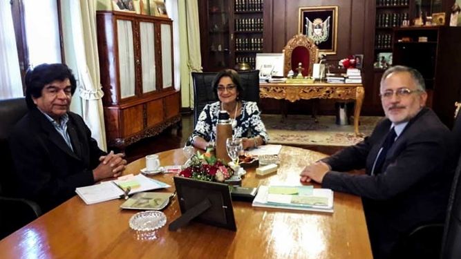 Lucía Corpacci recibió a Solá Jais y Vera