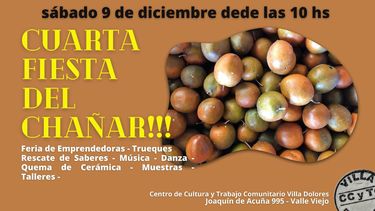 Se realizará la cuarta Fiesta del Chañar en Villa Dolores