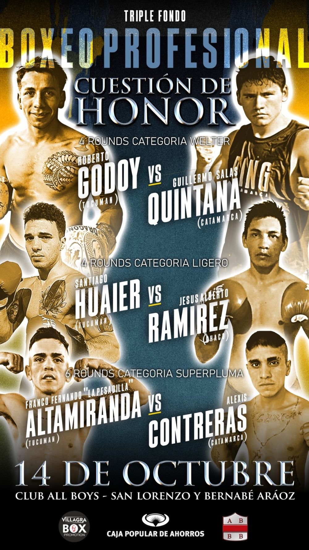 Afiche. Con los dos catuchos.
