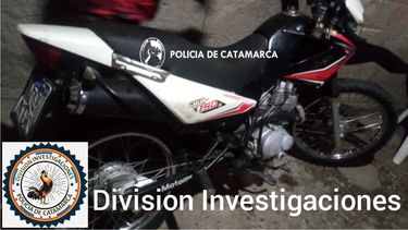barrio san antonio sur: recuperaron una moto robada
