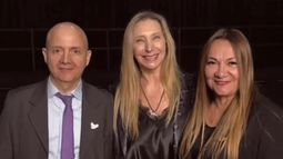El jefe. Adrián Brizuela y Myrian Juárez, candidatos a diputados nacionales, junto a Karina Milei.